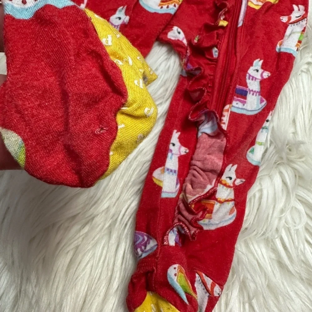 Posh Peanut llama footies size 6-9 months // 2695 - Picture 2 of 6